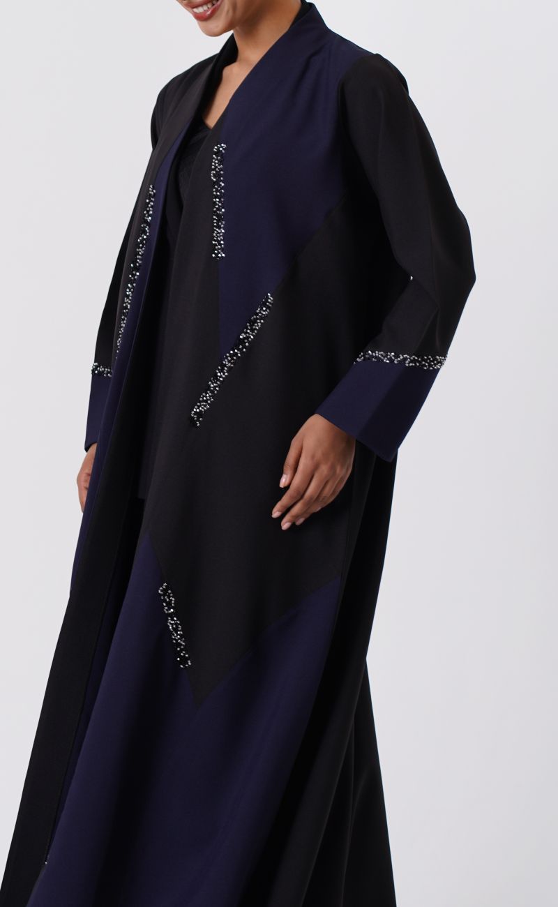 Elegant navy abaya