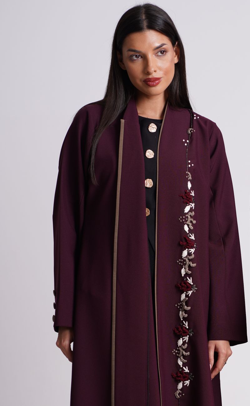 Maroon Abaya